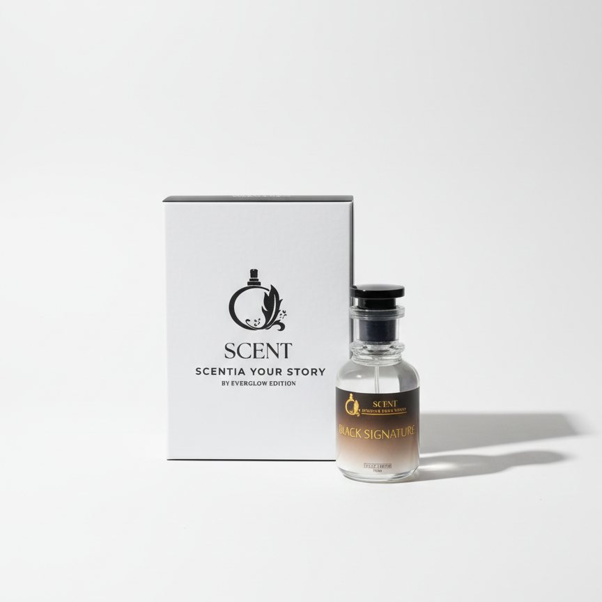 Scentia Your Story Black Signature Perfume – Everglow Edition Long-Lasting Luxury Fragrance ~ 50 ML