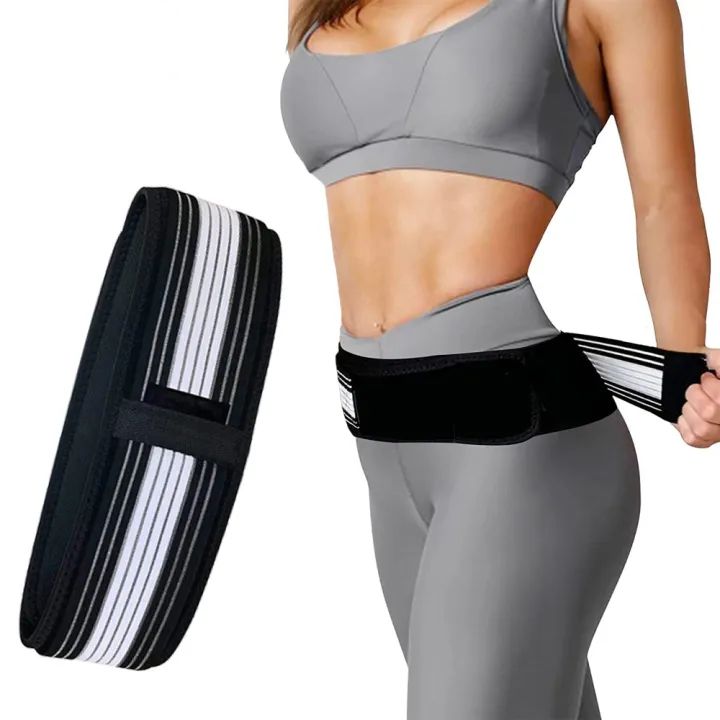 1 PCS Hip Belt Sacroiliac SI Joint Hip Braces for Hip Pain Pelvic Support Belt Sciatica Pelvis Lumbar Pain Relief Lower Back Support Body Buliding Belt