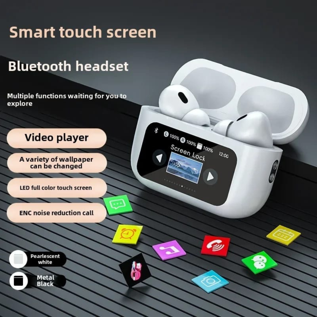 Wireless Bluetooth Earphones with Touch Screen